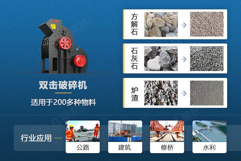 双级破碎机适用物料 双级破碎机适用物料
