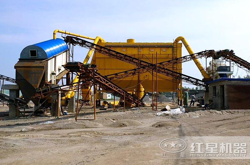 干磨制砂机工作现场实拍图 干磨制砂机工作现场实拍图