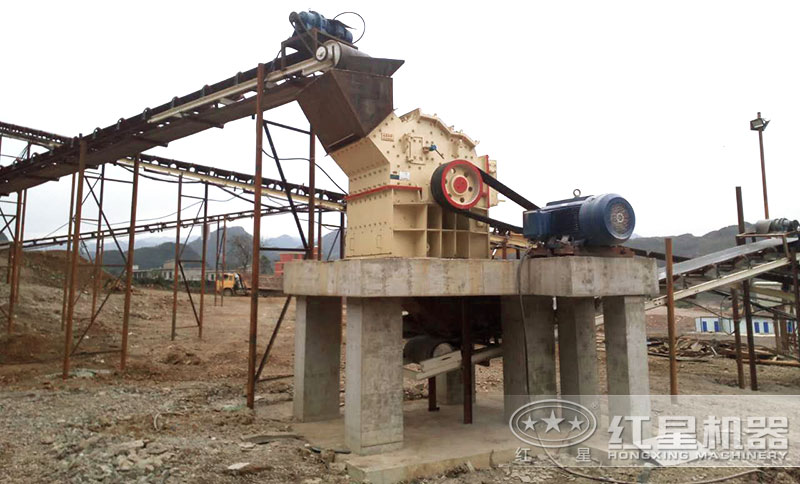 1414细碎机生产石子现场 1414细碎机生产石子现场