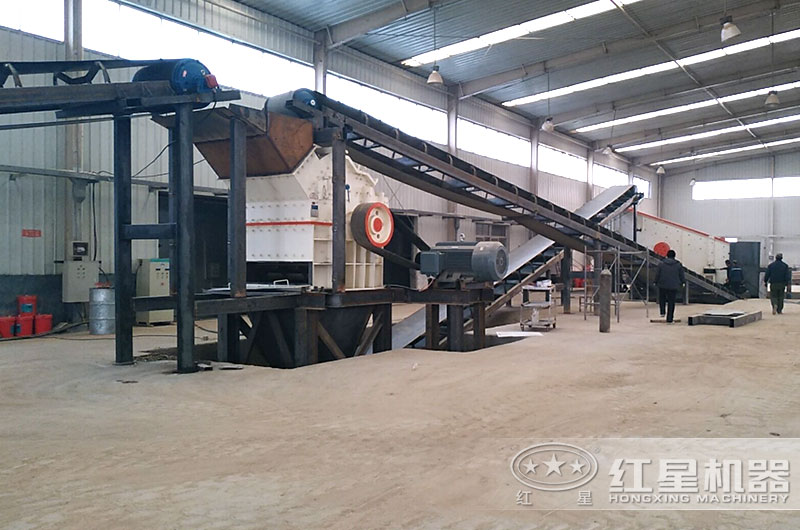 时产50吨石灰石机制砂生产线 时产50吨石灰石机制砂生产线