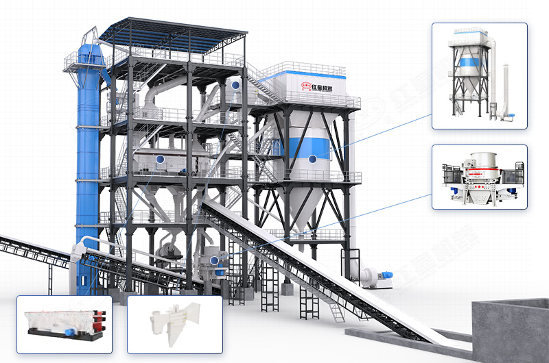 制砂楼安装现场图 制砂楼安装现场图