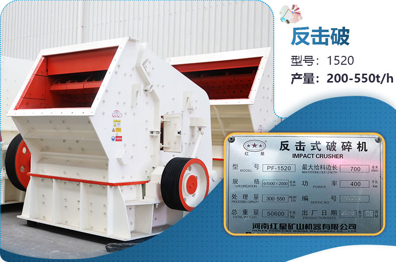 1520反击破碎机参数 1520反击破碎机参数