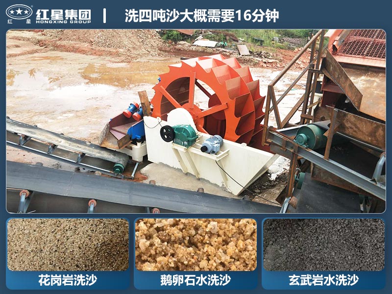 洗砂机工作现场 洗砂机工作现场