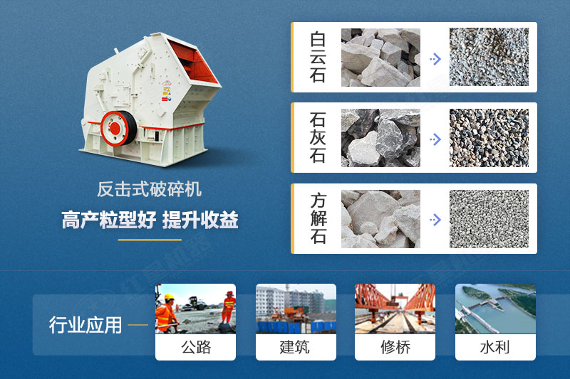 反击式破碎机应用领域 反击式破碎机应用领域