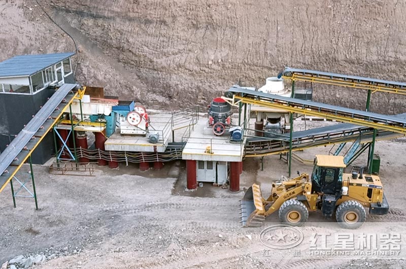 麻石制砂生产线实拍图 麻石制砂生产线实拍图