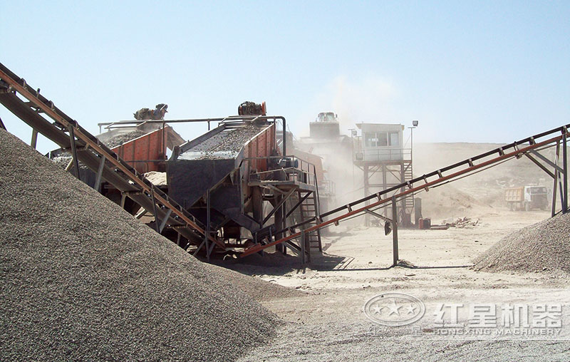 生产沙子现场 生产沙子现场